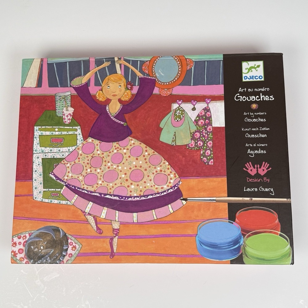 Djeco Art by Numbers Gouaches Dancers by Laura Guery Painting Crafts‎ READ